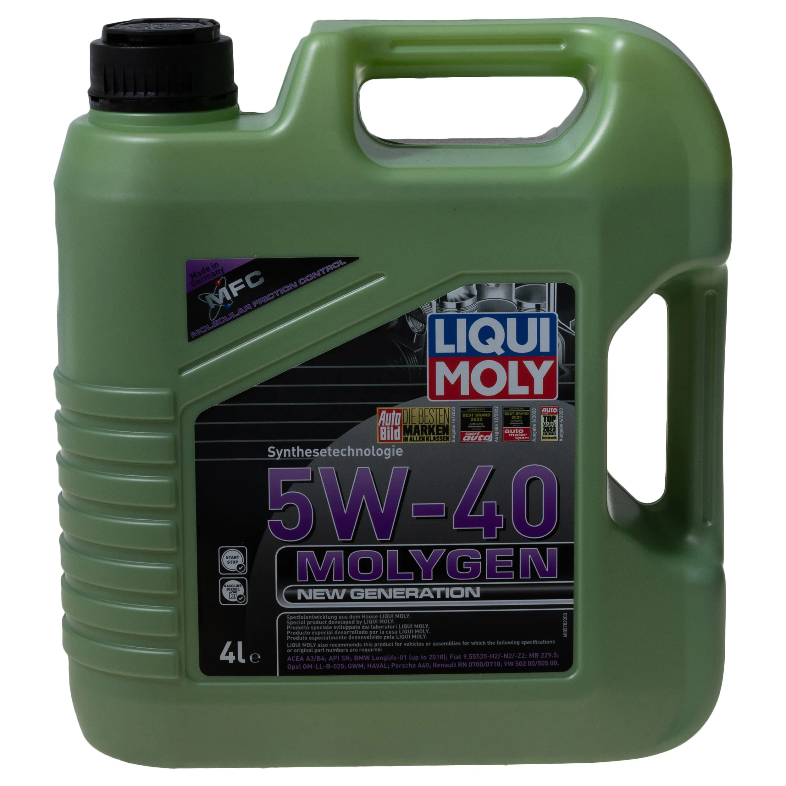 Масло LIQUI MOLY  5W40 Molygen New Generation 4л. (синтетика)