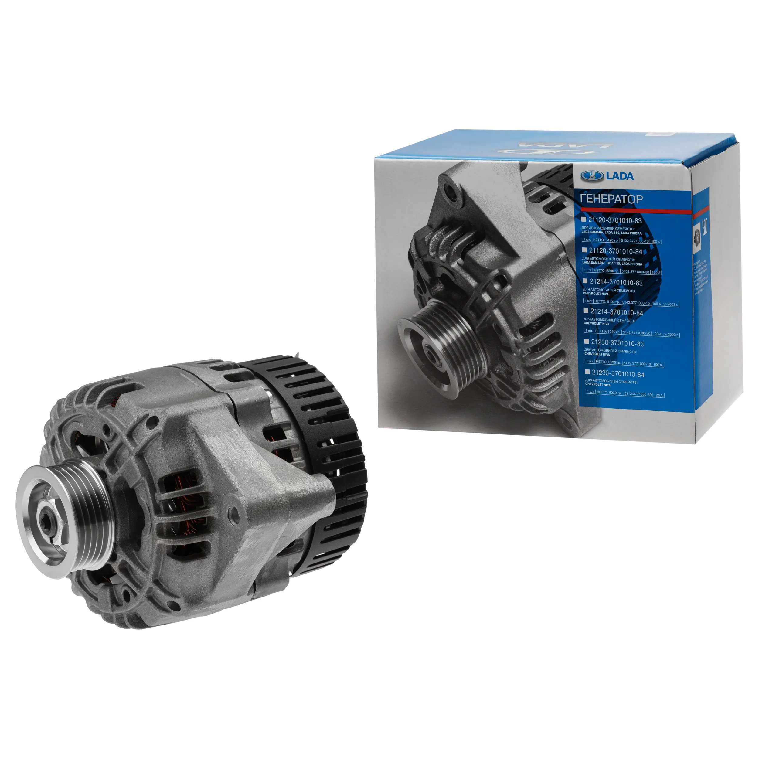 Генератор 90А LADA 21230370101082 для LADA Chevrolet Niva