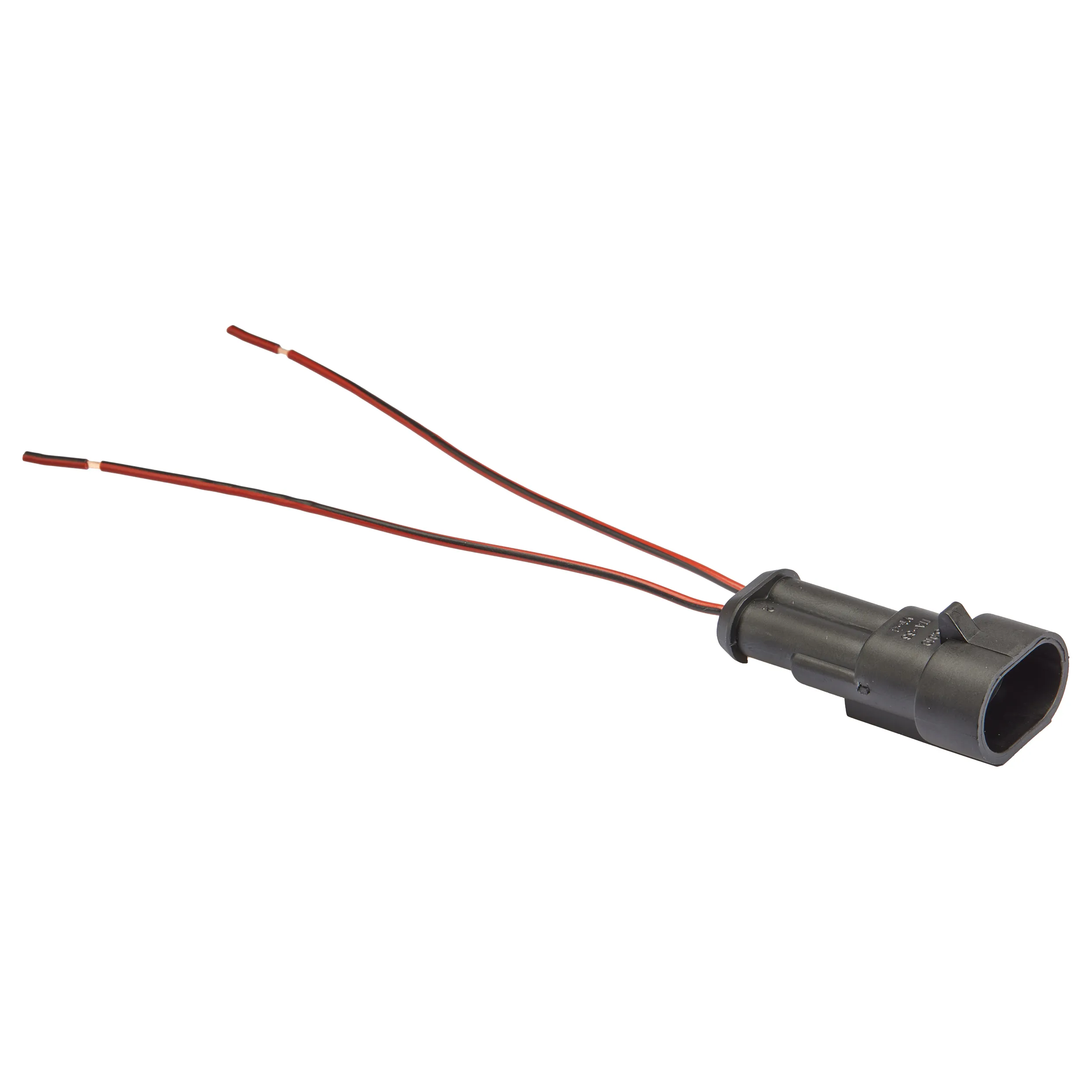 Разъем 282104-1 Iveco LECAR LECAR010300703 2-х контактный штыревой с проводами 0,5 кв.мм