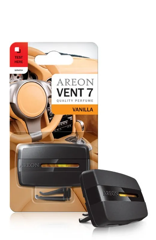 Ароматизатор на дефлектор AREON VENT 7 Vanilla ваниль (704-VE7-304)
