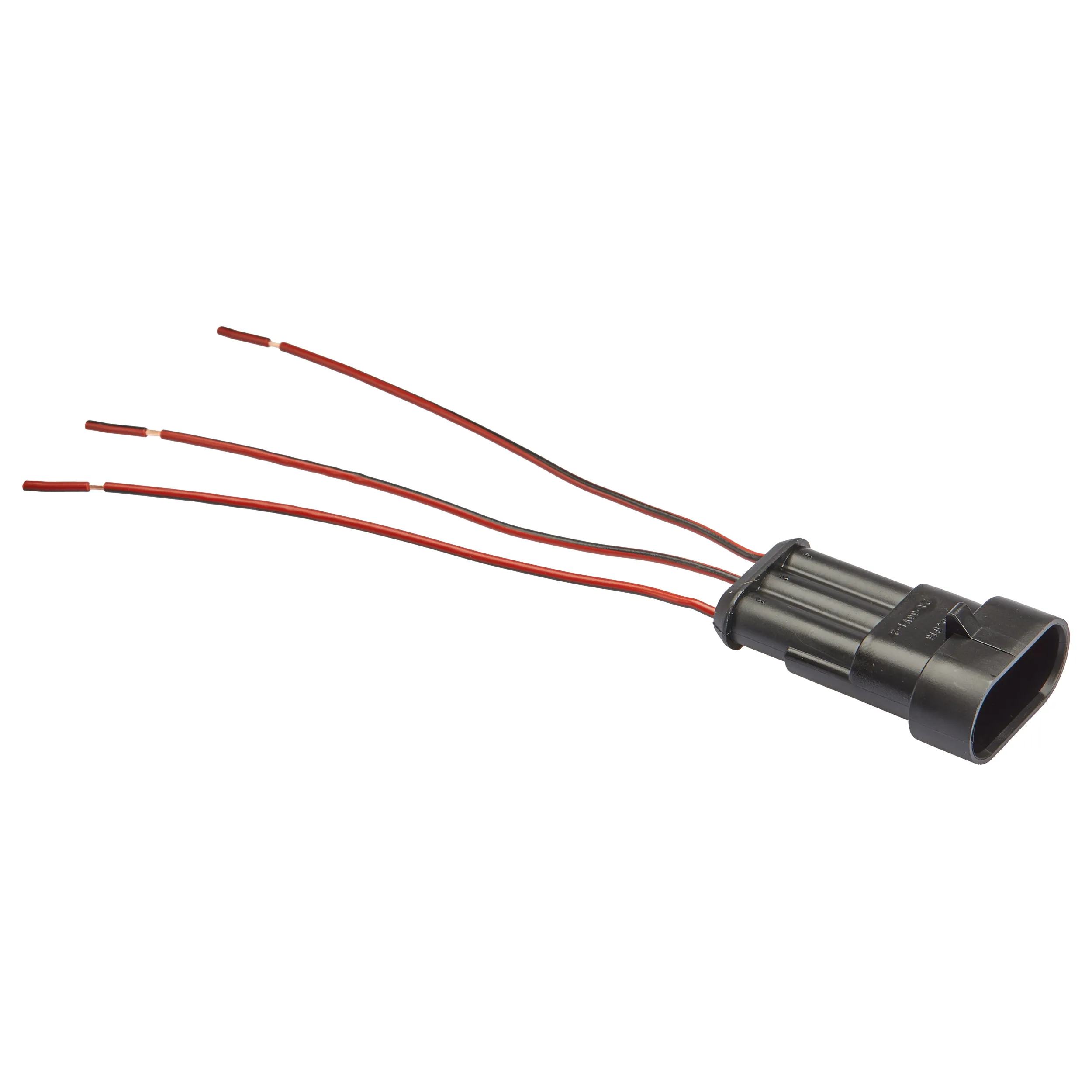 Разъем 282105-1 LECAR LECAR010320703 3-х контактный штыревой с проводами 0,5 кв.мм