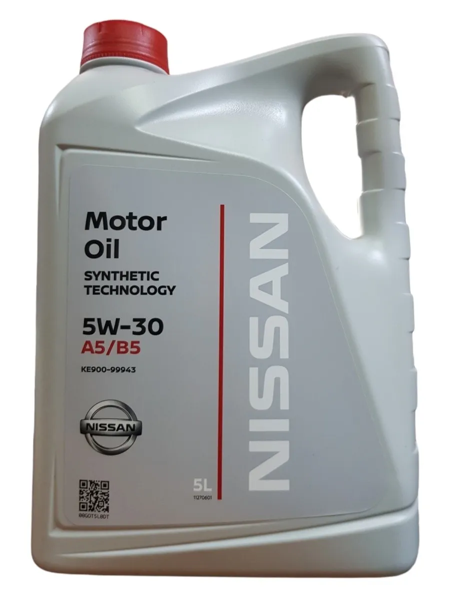 Масло моторное синтетическое NISSAN KE90099943R 5W30 5 л